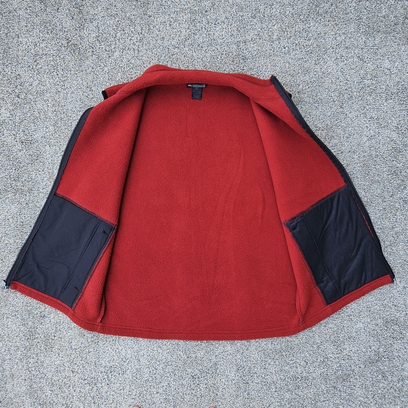 REI Co-op Full Zip Fleece Vest Men's Size M Medium Rust Red Preppy Outdoor Hike - Picture 11 of 16